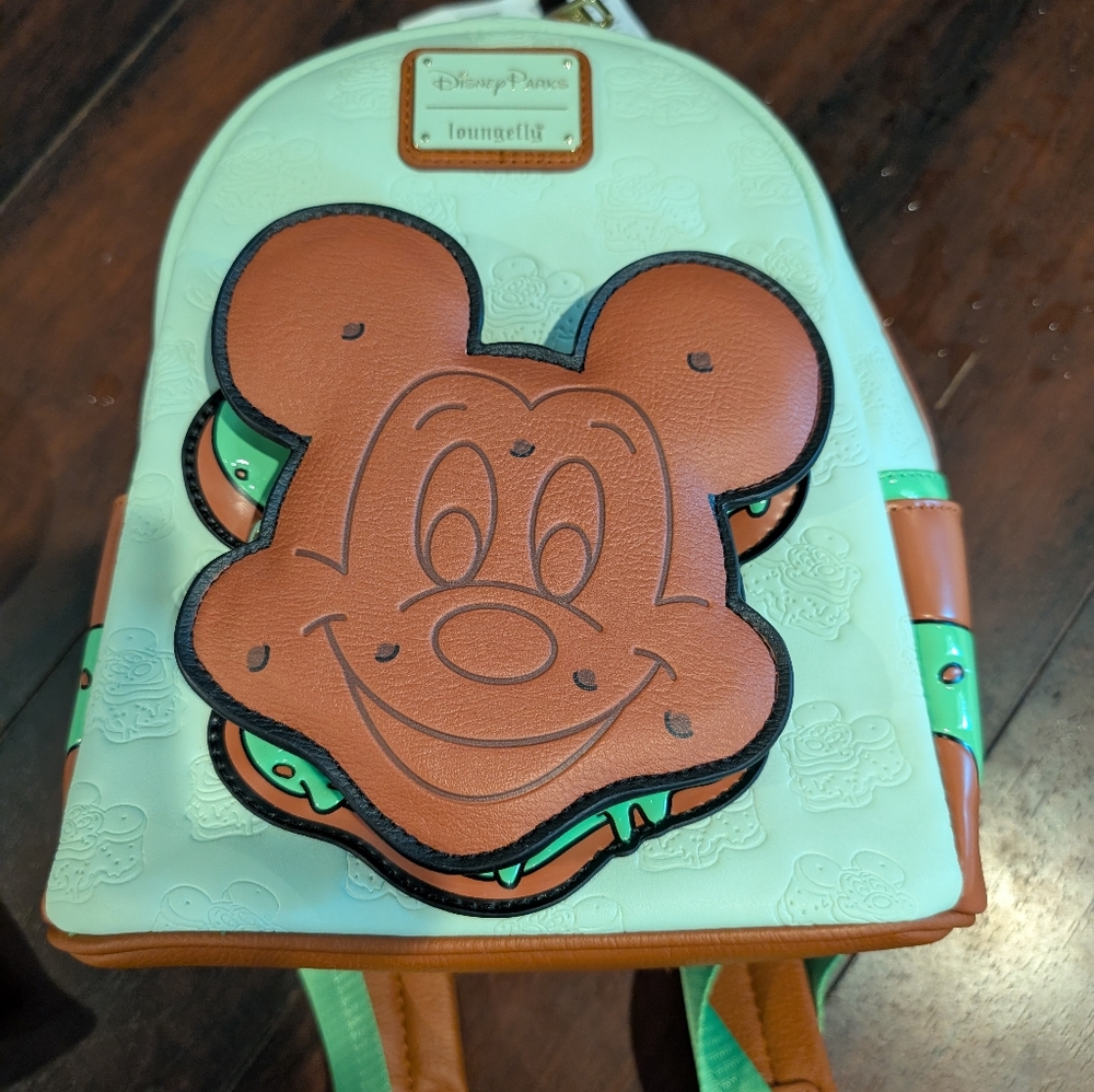 NWT. Disney Loungefly Mini Backpack - Mickey Ice Cream Sandwich. mini ba…
